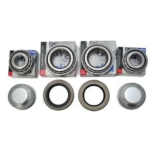 2x Standard Trailer Wheel Bearing Kits with DUSTCAPS for Holden Axles. LM67048 and LM11949