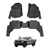 AUSGO Car Floor Mats for Ford Ranger Super Duty Dual Cab 2025-Onwards All-Weather Floor Liners