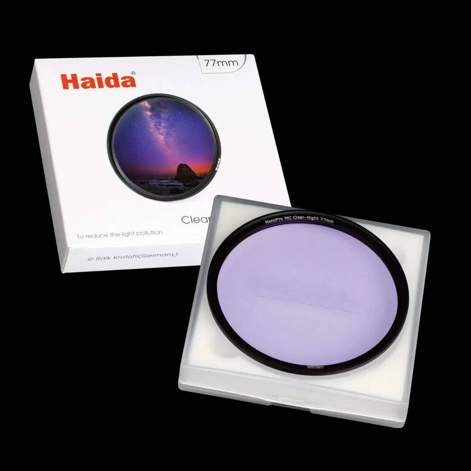 Haida Slim Nano Pro MC Clear Night Filter 58mm | Blockiert Natriumlicht, Für Nachtaufnahmen