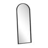 Oikiture 180x70cm Wooden Full Length Mirror Floor Mirrors Black