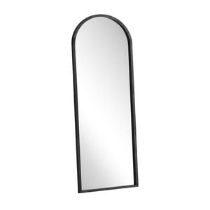 Oikiture 180x70cm Wooden Full Length Mirror Floor Mirrors Black