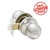 Ikonic Bright Chrome Ruby Privacy Knob Set