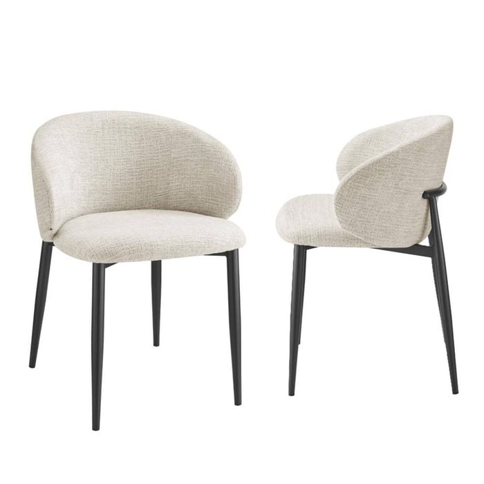 Marian Dining Chairs Pair (Set of 2) Beige