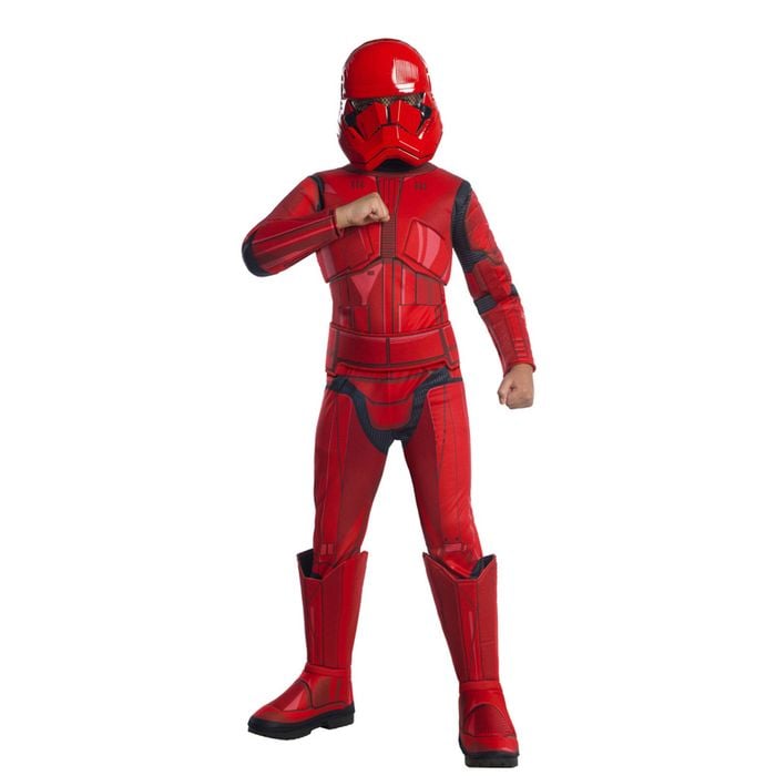 Star Wars Size S Sith Trooper Kids Deluxe Costume w/ Mask Cosplay Dress Up Party