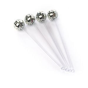 Npw Disco Set Of 4 Drink Stirrers