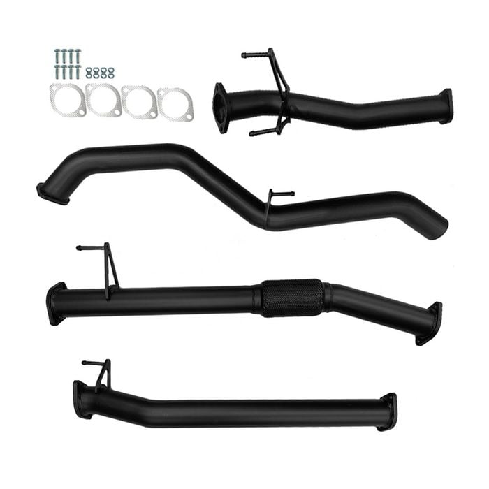 Ignite Exhausts Dpf Back For Mazda Bt50 B30b 3l With Straight Pipe Black Aluminised Steel