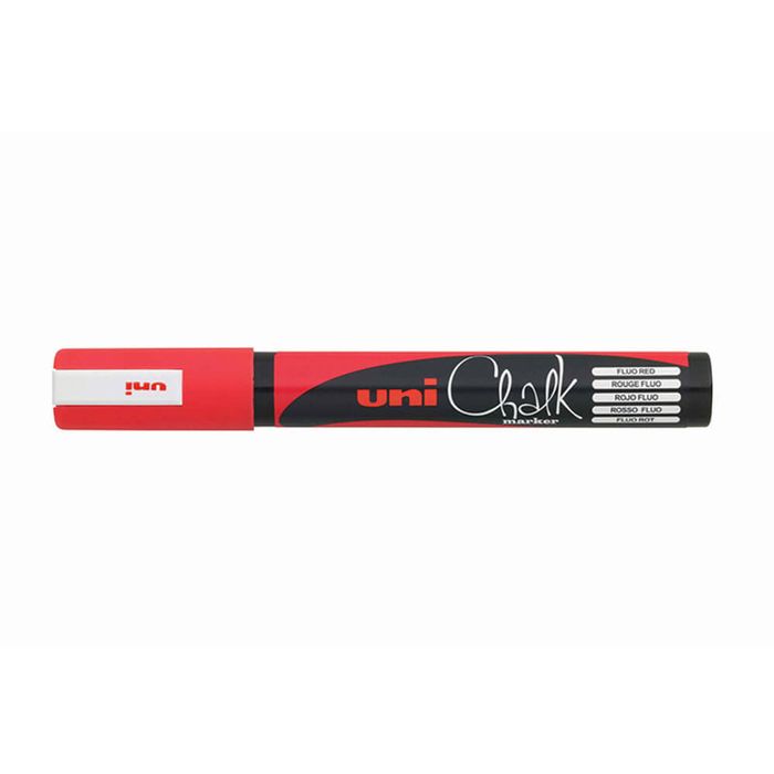 Uni Bullet Tip Chalk Marker 2.5mm (Red)