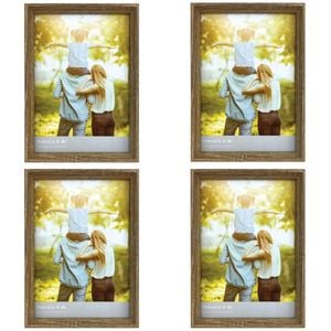 4PK Frankie & Me Window Wooden A4 Picture Frame Home/Office Photo Decor Oak