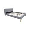 Nicola Fabric Bed - Light Grey Double