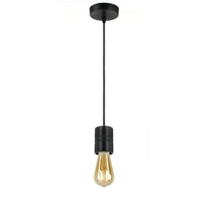 Telbix Lang Modern Pendant Hanging Lamp Light Metal Black