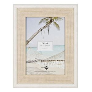Unigift Cassia Glass Home Decor Picture Photo Frame 13x18cm Natural Beige