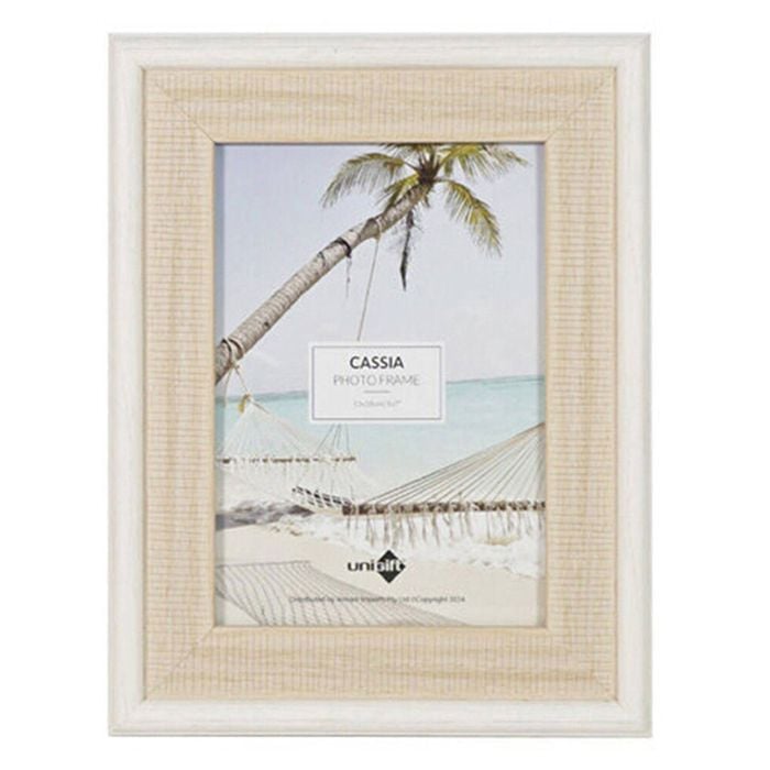 Unigift Cassia Glass Home Decor Picture Photo Frame 13x18cm Natural Beige
