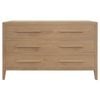 Centrum Furniture Dion 3-Drawer Solid Mindi Chest of Drawers - Natural