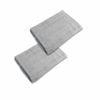 800gsm Set Of 2 Cotton Bath Mats 50 X 70 Cm Silver