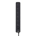 Jackson Black 6 Outlet Switched Powerboard PT61SSB