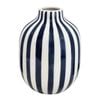 J.Elliot Home Kellin Stripe Vase 16x16x20.5cm Navy