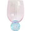 LVD Bubble Ball Glass Barware/Glassware Decor 14.5cm Pink/Turqoise