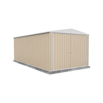 Absco Sheds 3.0 x 6.0 x 2.3m Classic Cream Three Door Highlander Garden Shed