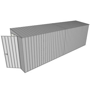 Build-A-Shed 1.2 x 6.0 x 2.0m Tunnel Shed Tunnel Hinged Door No Side Doors - Zinc
