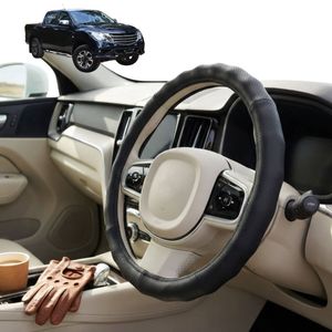 Australian Goose Steering Wheel Cover for Mazda BT-50 Dual Cab 2011 - 2020 (UP/UR) Circle Black