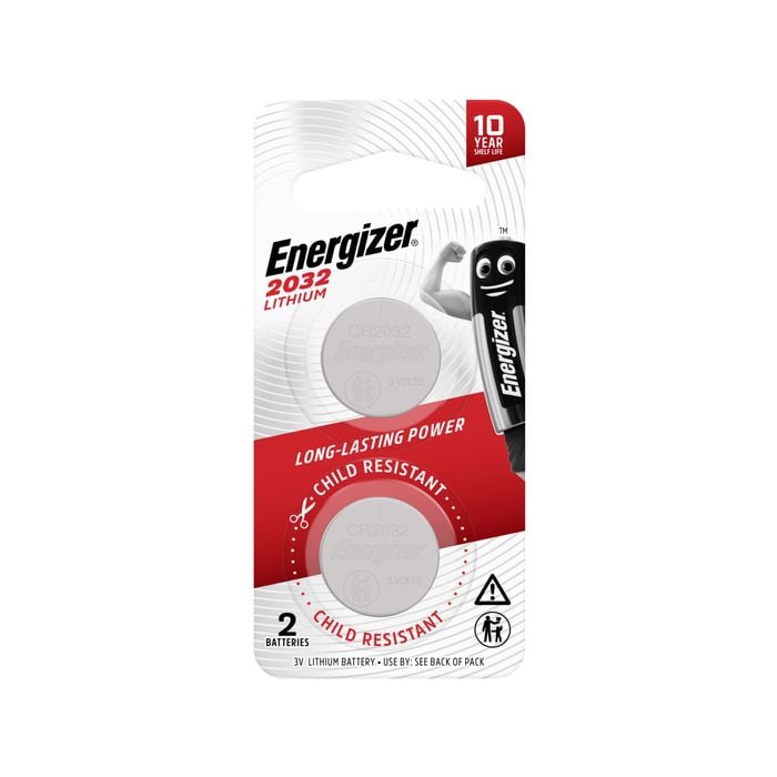 Energizer 3V 2032 Lithium Battery - 2 Pack