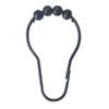 Barelli Black Metal Shower Curtain Rings - 12 Pack