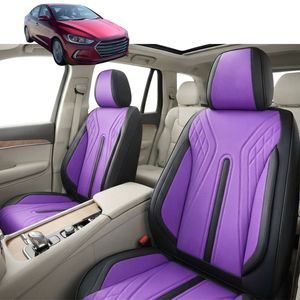 Australian Goose Front Seat Covers for Hyundai Elantra 2016 - 2020 (AD) - PU Leather, Purple (2pc)