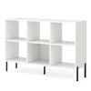Costway 6-cube Storage Display Shelf Bookcase Organizer White