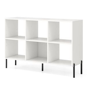 Costway 6-cube Storage Display Shelf Bookcase Organizer White