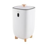 Costway 35L Large Towel Warmer Bucket for Wet Tower w/Timer White