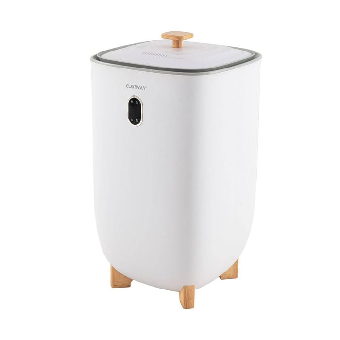 Costway 35L Large Towel Warmer Bucket for Wet Tower w/Timer White