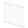 ProtectorAl 350 - 1200 x 1200mm Pearl White Raked Up to 15º Radiator Pool Fence Panel