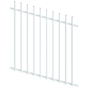 ProtectorAl 350 - 1200 x 1200mm Pearl White Raked Up to 15º Radiator Pool Fence Panel