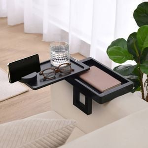 Sherwood Japandi Armrest Sofa Tray Table Black
