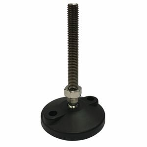 Easyroll 80mm Round Adjustable Foot With 100mm x M12 Bolt