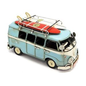 Boyle Metal Ornament Home Decor Collectible Kombi Van Blue 20x9x11cm