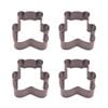 4x R&m Teddy Bear Cookie Cutter Polyresin Coated Steel Bake Mould 7.75cm Brown