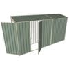 Build-a-Shed 0.8 x 3.7 x 2m Tunnel Hinged Door Shed With Single Hinged Side Door - Green