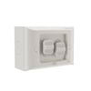 HPM 16A Aqua 2 Gang Switch
