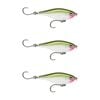 3x Rapala 8cm X Rap Twitchin' Mullet Slow Sink Glidebait Fish Lure -Olive Green