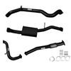 Ignite Exhausts Turbo Back for Nissan GU Patrol 3L Coil Spring Ute 3" No Cat With Muffler Black Aluminised Steel