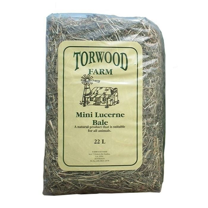 Torwood Farms Mini Lucerne Bale Small Animals Pigs & Horses Bedding 22l