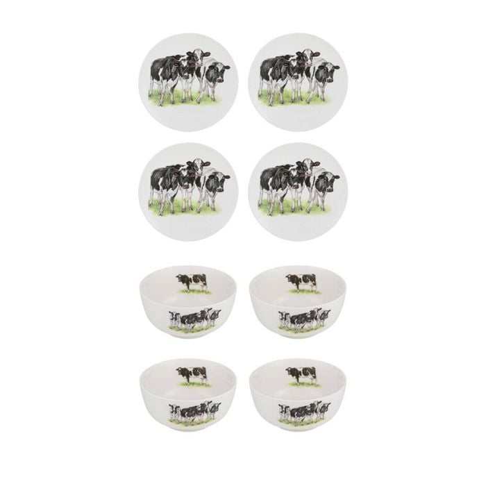 4pc Ashdene Meet The Girls Serving Combo Set - Soup Bowl/Side Plate