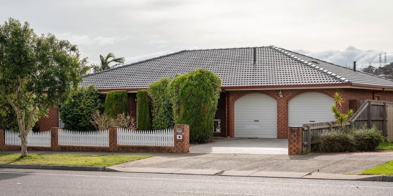 Before shot of House Front facade - Brown Brick House