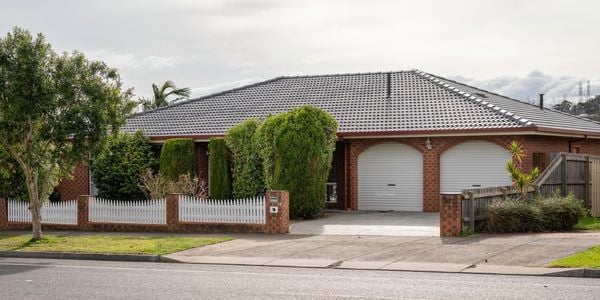 Before shot of House Front facade - Brown Brick House
