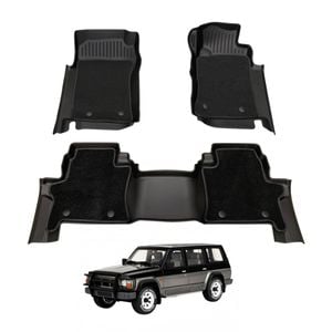AUSGO Double-Layer Car Floor Mats for Nissan Patrol GQ Y60 1988-1997 All-Weather Floor Liners