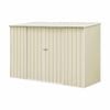Pinnacle 2.99 x 1.51 x 2.08m Cream Sliding Door Garden Shed