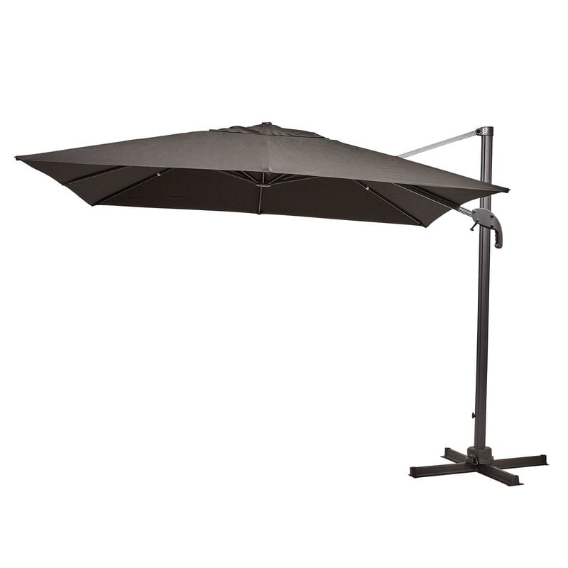 3m Charcoal Koko Square Cantilever Umbrella Charcoal