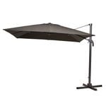 Mimosa 3m Charcoal Koko Square Cantilever Umbrella