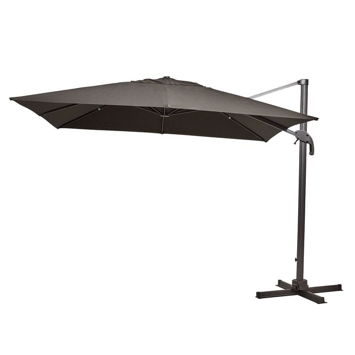Mimosa 3m Charcoal Koko Square Cantilever Umbrella - Charcoal